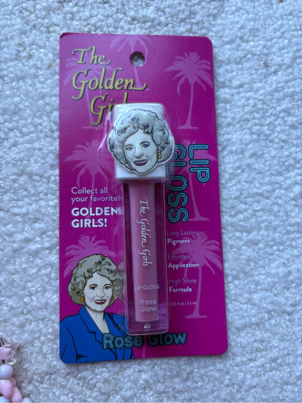 Golden Girls Rose Glow Lip Gloss - Pink BNIB